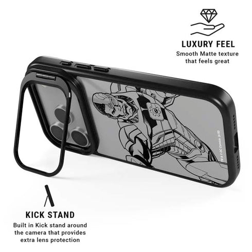 DC Comics Cyborg Comic Pop iPhone 17 Pro Kickstand Case