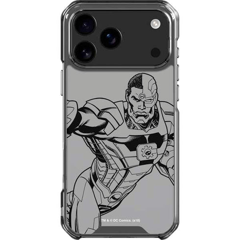 DC Comics Cyborg Comic Pop iPhone 17 Pro Max Clear Case