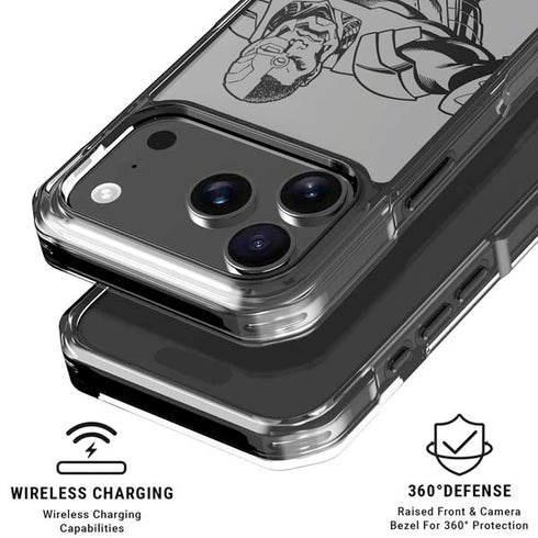 DC Comics Cyborg Comic Pop iPhone 18 Pro Clear Case