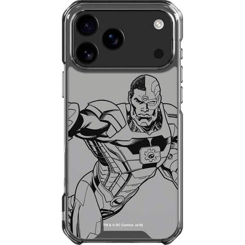 DC Comics Cyborg Comic Pop iPhone 18 Pro Max Clear Case