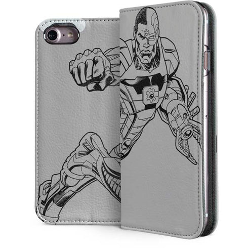 DC Comics Cyborg Comic Pop iPhone 7 Folio Case