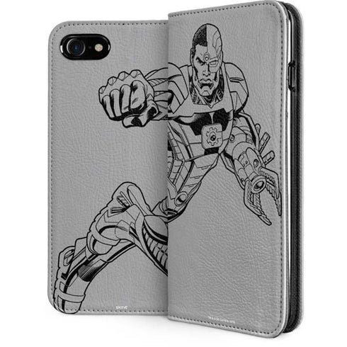 DC Comics Cyborg Comic Pop iPhone SE (2nd & 3rd Gen) Folio Case