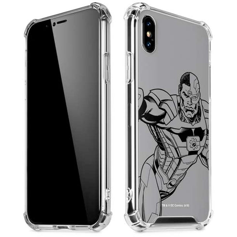 DC Comics Cyborg Comic Pop iPhone X/XS Clear Case