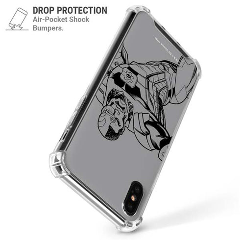 DC Comics Cyborg Comic Pop iPhone X/XS Clear Case