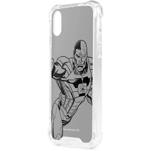 DC Comics Cyborg Comic Pop iPhone XS Clear Case