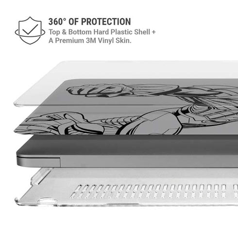 DC Comics Cyborg Comic Pop MacBook Pro 14in (2021-24) Case plus Skin