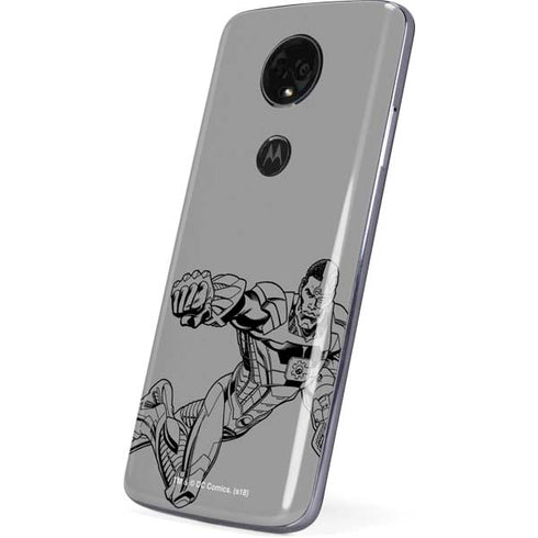DC Comics Cyborg Comic Pop Moto E5 Plus Skin