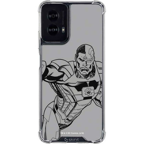 DC Comics Cyborg Comic Pop Moto G Power 5G (2024) Clear Case
