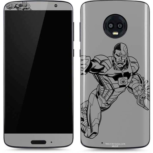 DC Comics Cyborg Comic Pop Moto G6 Skin