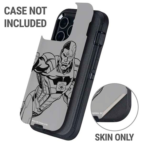 DC Comics Cyborg Comic Pop Otterbox Defender iPhone Skin