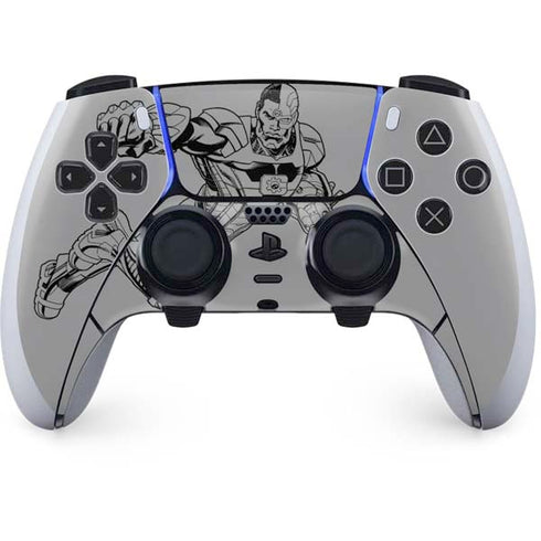 DC Comics Cyborg Comic Pop PS5 DualSense Edge Pro Controller Skin