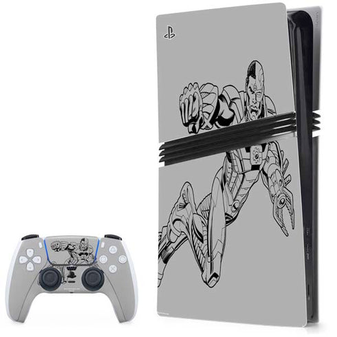 DC Comics Cyborg Comic Pop PS5 Pro Bundle Skin