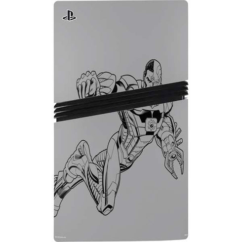 DC Comics Cyborg Comic Pop PS5 Pro Disk Bundle Skin