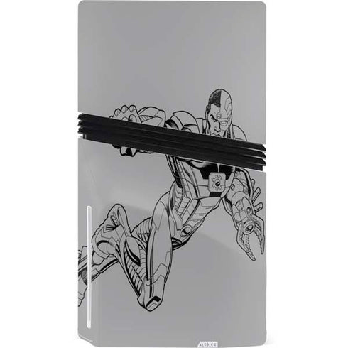 DC Comics Cyborg Comic Pop PS5 Pro Disk Bundle Skin
