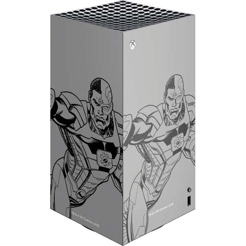 DC Comics Cyborg Comic Pop XBox Series X Digital Edition Console Skin
