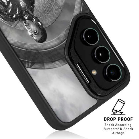 The Justice League (2017) Cyborg Poster Galaxy S25 Plus Kickstand Case