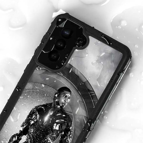 The Justice League (2017) Cyborg Poster Galaxy S24 Plus Waterproof Case