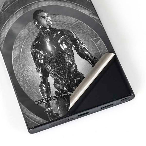 The Justice League (2017) Cyborg Poster Galaxy S25 Ultra Skin
