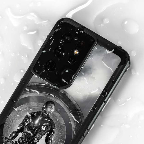 The Justice League (2017) Cyborg Poster Galaxy S24 Ultra Waterproof Case