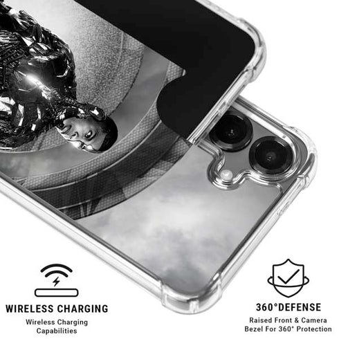 The Justice League (2017) Cyborg Poster Galaxy S26 Clear Case