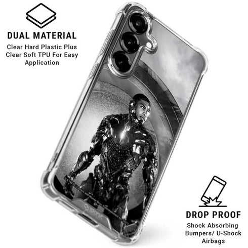 The Justice League (2017) Cyborg Poster Galaxy S26 Clear Case