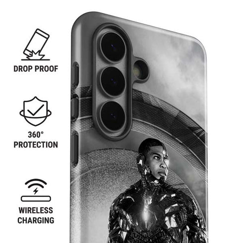 The Justice League (2017) Cyborg Poster Galaxy S26 Plus Impact Case