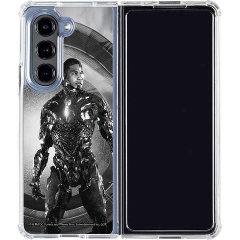 The Justice League (2017) Cyborg Poster Galaxy Z Fold5 5G Clear Case