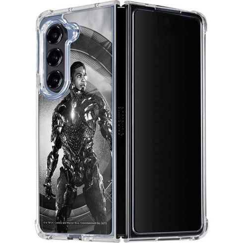 The Justice League (2017) Cyborg Poster Galaxy Z Fold5 5G Clear Case