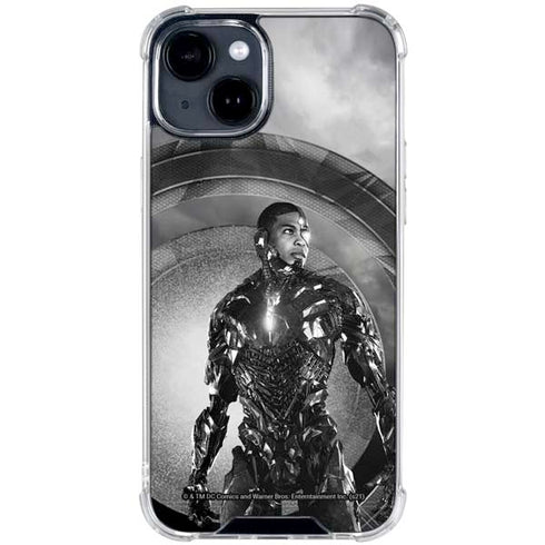 The Justice League (2017) Cyborg Poster iPhone 15 Clear Case