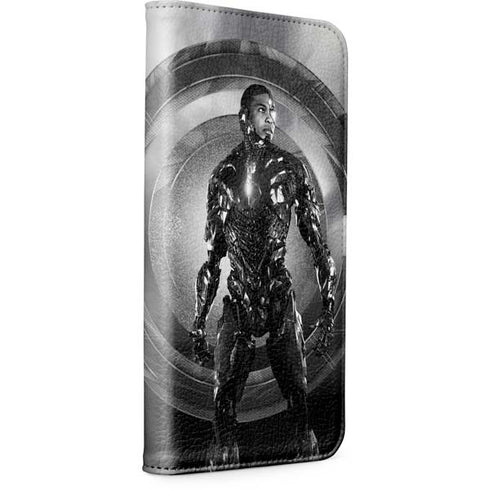 The Justice League (2017) Cyborg Poster iPhone 15 Plus Folio Case