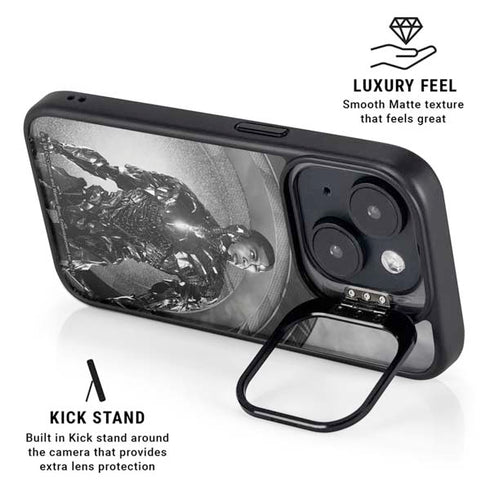 The Justice League (2017) Cyborg Poster iPhone 15 Plus Kickstand Case