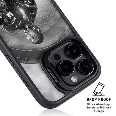 The Justice League (2017) Cyborg Poster iPhone 15 Pro Kickstand Case