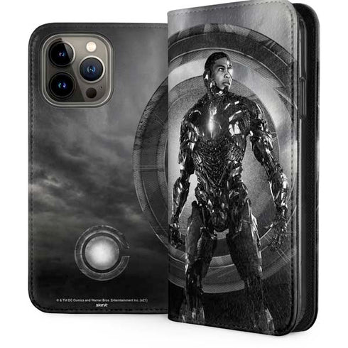 The Justice League (2017) Cyborg Poster iPhone 15 Pro Max Folio Case