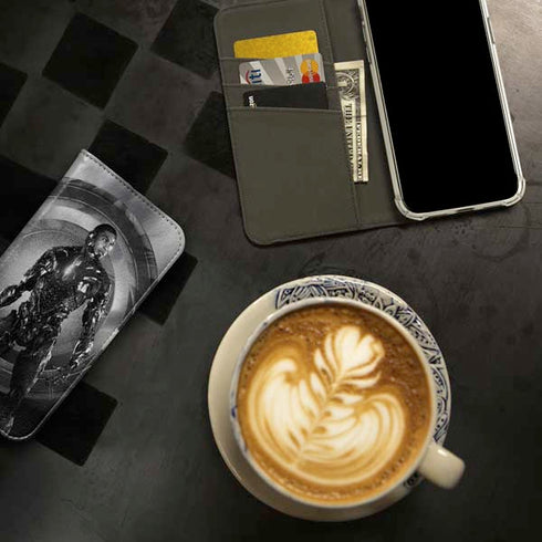 The Justice League (2017) Cyborg Poster iPhone 15 Pro Max Folio Case