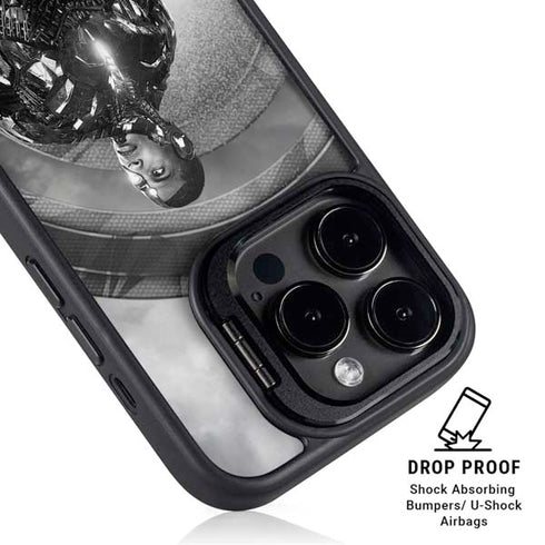 The Justice League (2017) Cyborg Poster iPhone 15 Pro Max Kickstand Case