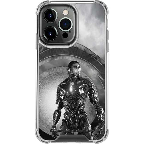 The Justice League (2017) Cyborg Poster iPhone 16 Pro Clear Case