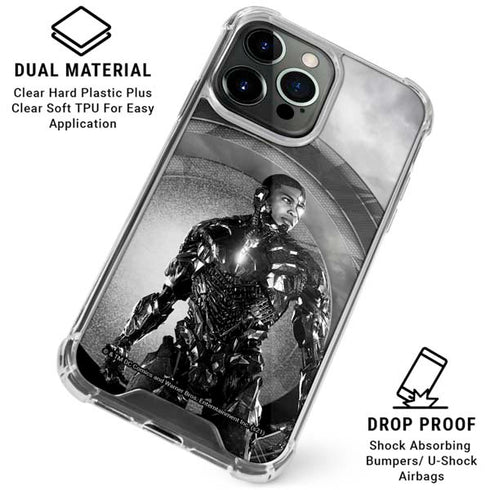 The Justice League (2017) Cyborg Poster iPhone 16 Pro Clear Case