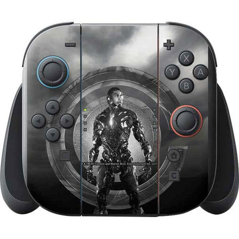 The Justice League (2017) Cyborg Poster Nintendo Switch 2 (2025) with Joy-Con Skin