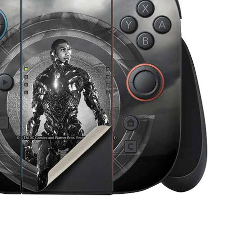 The Justice League (2017) Cyborg Poster Nintendo Switch 2 (2025) Joy-Con Controller Skin