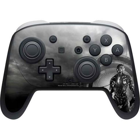 The Justice League (2017) Cyborg Poster Nintendo Switch 2 (2025) Pro Controller Skin