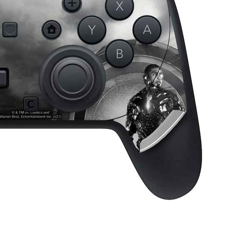 The Justice League (2017) Cyborg Poster Nintendo Switch 2 (2025) Pro Controller Skin