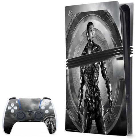 The Justice League (2017) Cyborg Poster PS5 Pro Bundle Skin