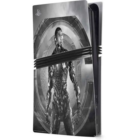 The Justice League (2017) Cyborg Poster PS5 Pro Console Skin