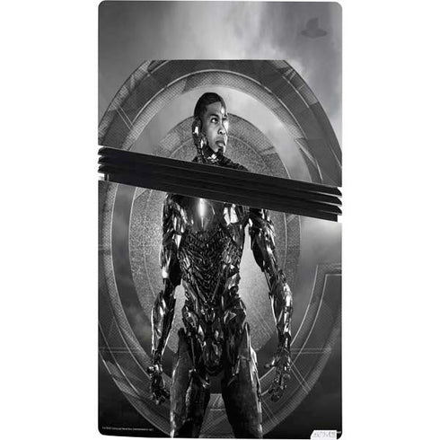 The Justice League (2017) Cyborg Poster PS5 Pro Console Skin