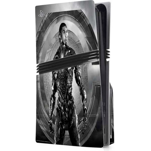 The Justice League (2017) Cyborg Poster PS5 Pro Disk Console Skin