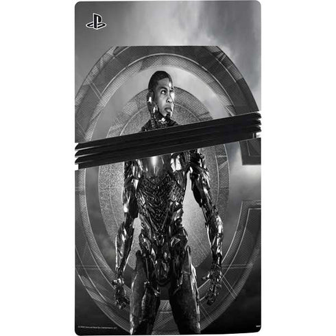 The Justice League (2017) Cyborg Poster PS5 Pro Disk Console Skin