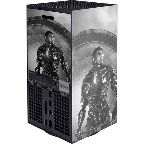 The Justice League (2017) Cyborg Poster XBox Series X Digital Edition Console Skin
