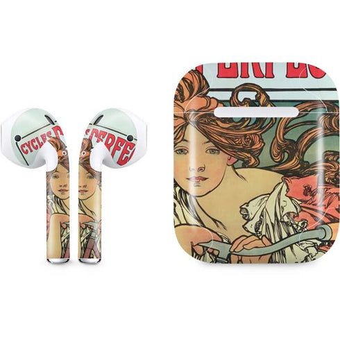 Alphonse Mucha Cycles Perfecta Apple AirPods Skin