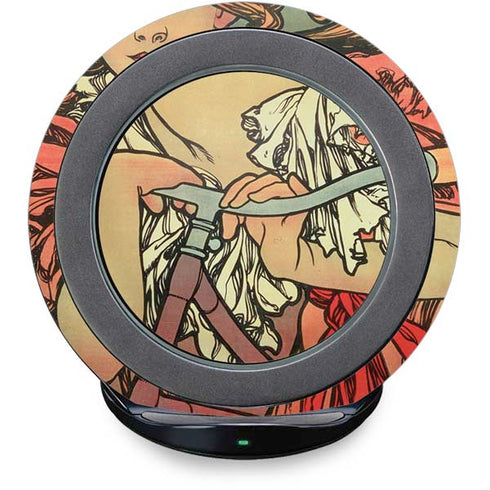 Alphonse Mucha Cycles Perfecta Fast Charge Wireless Charging Stand Skin