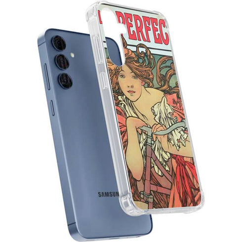 Alphonse Mucha Cycles Perfecta Galaxy A35 5G Clear Case